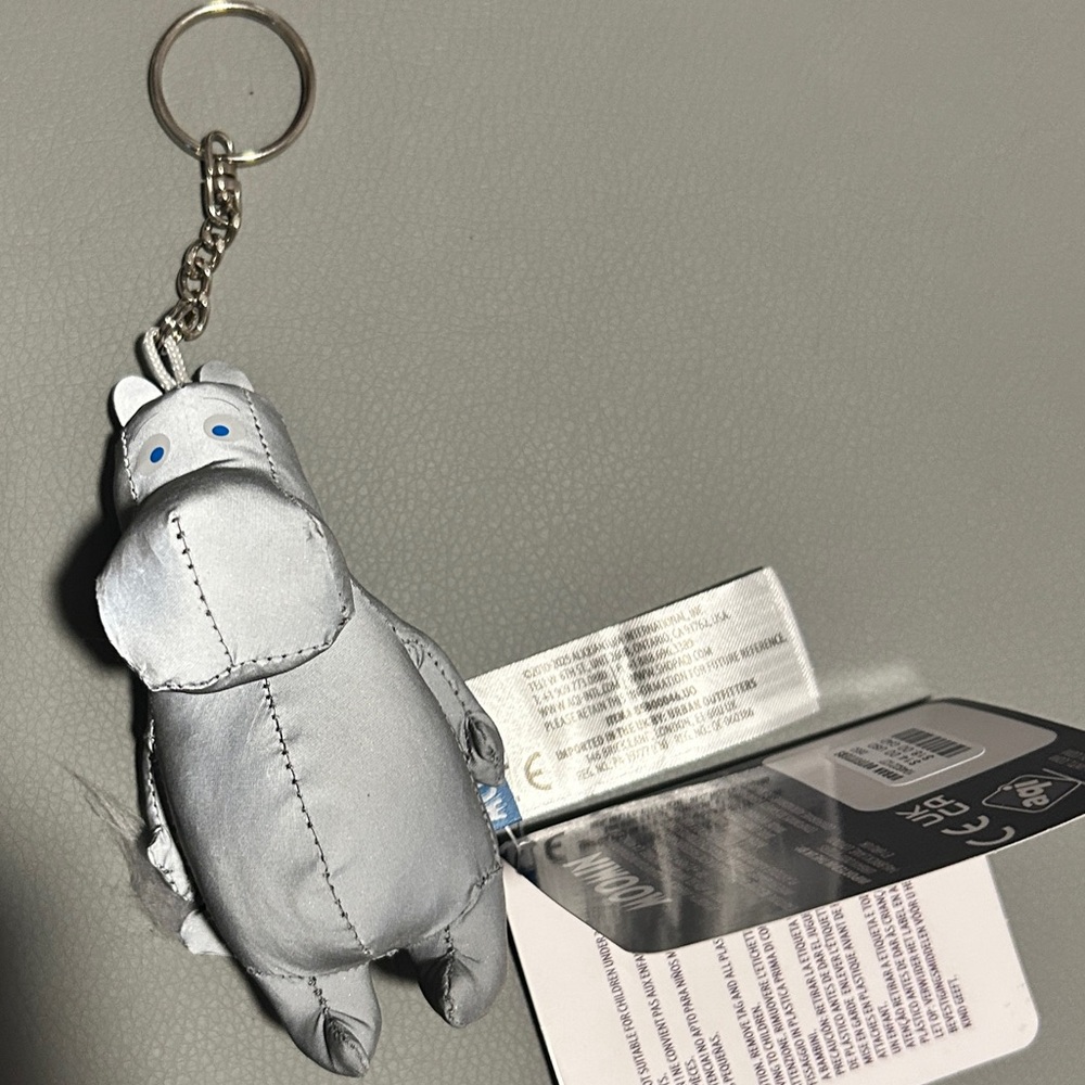 NWT - Moomin Reflective Keychain - Light Gray